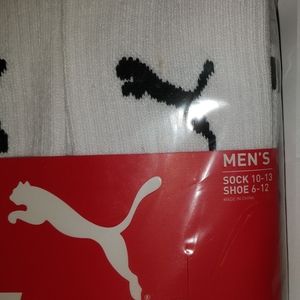 6 Pair Puma Cushioned Crew Sock